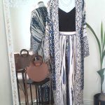 Ensemble rose fluide élégant et confortable, kimono avec ceinture et son pantalon accordé