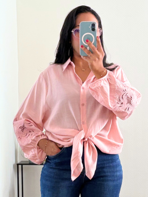 Chemisier Velina rose